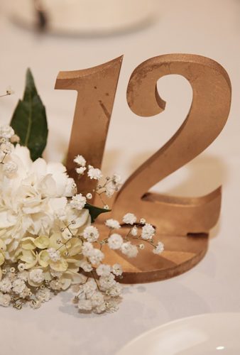 real wedding gabriella jordan wood table number image haus