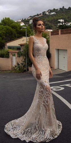 tina valerdi wedding dresses short sleeves lace natural waist Sirena