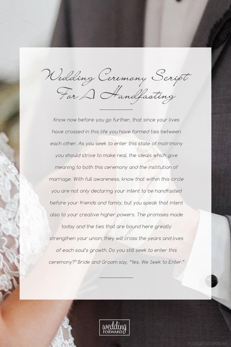 Simple Wedding Ceremony Script Printable