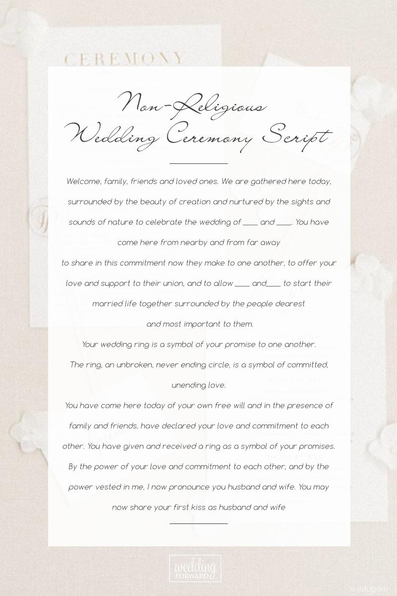 Wedding Ceremony Script For Each Wedding Type
