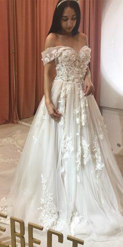  wedding dresses fall 2018 off the shoulder floral appliques louise sposa