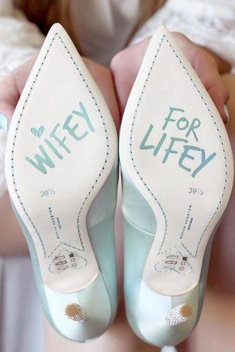 wedding shoe ideas decals light green marina kapralau
