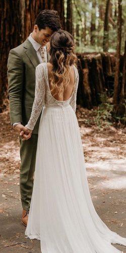 flowy bohemian wedding dress