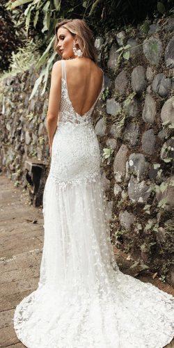 boho sheath wedding dress