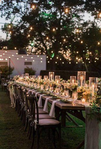 bohemian wedding receptions candle outddor decor nicberrettphoto
