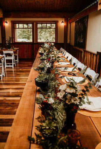 bohemian wedding receptions grenery decor kristinalorissaphoto