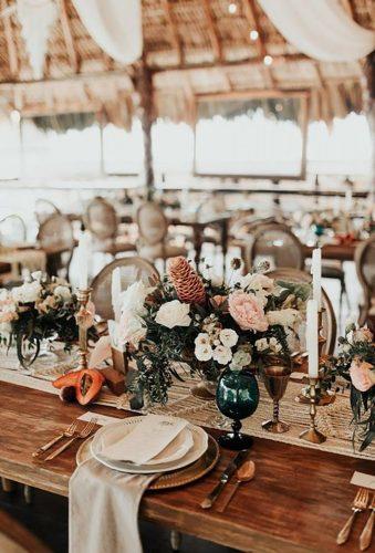 bohemian wedding receptions simple boho decor Melissa Marshall