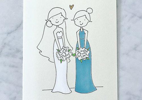 bridal shower wishes design card for gift