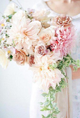 dahlias wedding bouquets cascade bouquet big dahlia caroline koehler