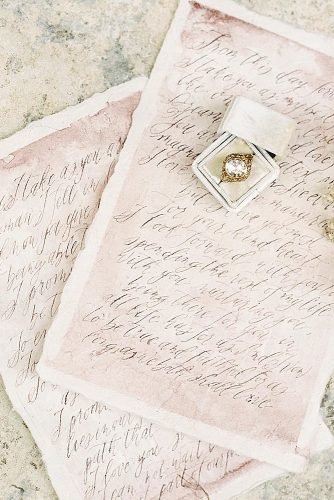 dusty rose wedding wedding vows paper decor