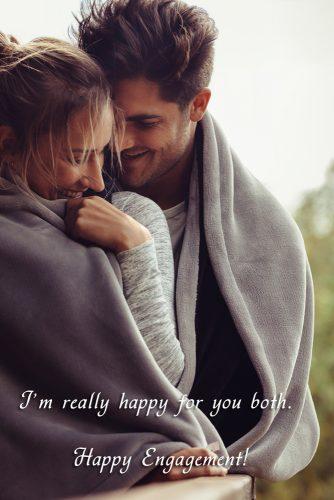 engagement wishes engaged couple together cozy