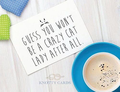Wedding or New Home Card from The cat, Congratulations Humans Funny Wedding Card with Black cat