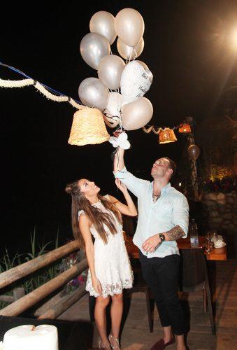 real wedding batroun lebanon bride gromm with balloon studio georges youssef