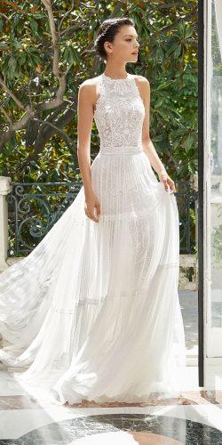rosa clara wedding dresses halter neckline lace skirt for rustic 2019