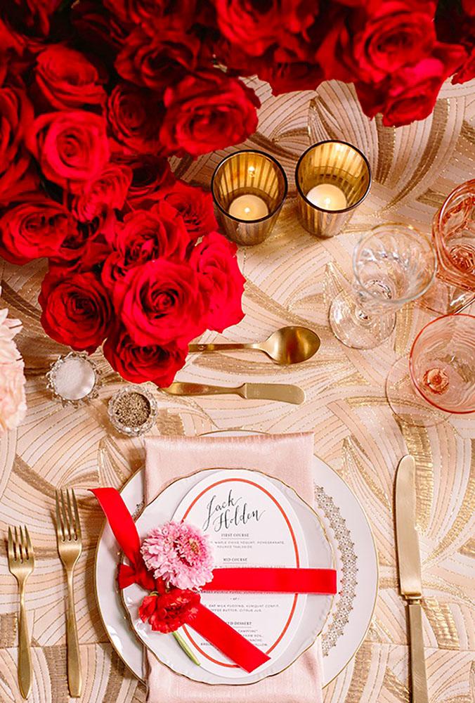 valentines day wedding ideas table decor Brian Leahy Photography