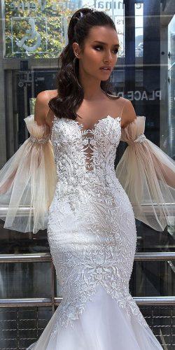 2019 fit and flare wedding dresses