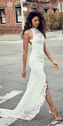 grace loves lace wedding dresses high neck v neck lining white gown lace fishtale skirt alexandra