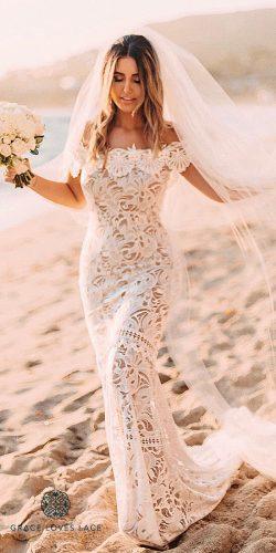 stretch lace wedding dress