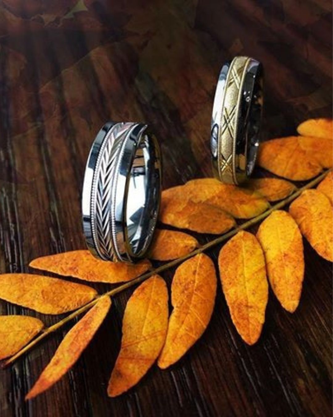 mens wedding bands for him and her
