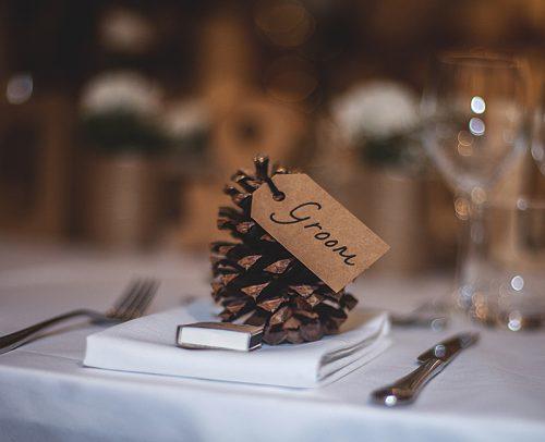 nature inspired wedding dinner table groom