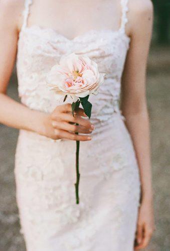single stem wedding bouquets tender peony This Modern Romance