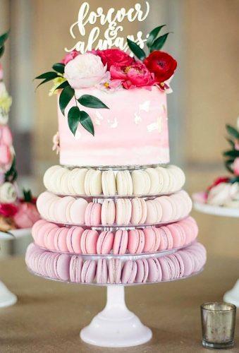 spring wedding cakes cake with macaroons danafernandezphoto