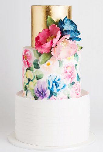 spring wedding cakes watercolor cake cake ink