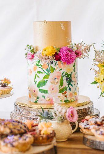spring wedding cakes watercolor cake mheathphoto