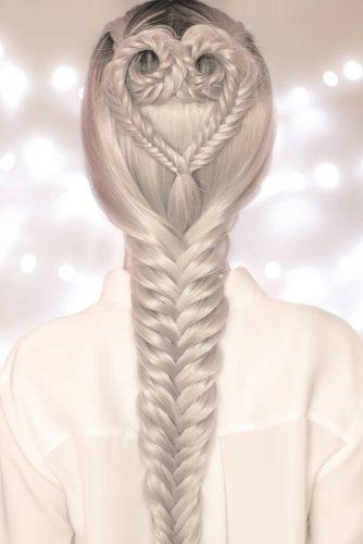 valentines day hairstyles long silver hair with long braid and heart shaped julliehair