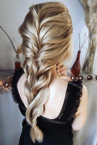 valentines day hairstyles slightly messy elegant long braid hair_vera