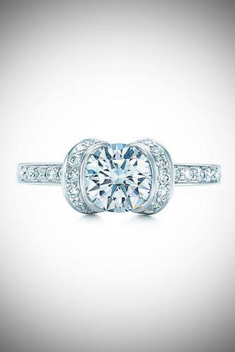 zodiac engagement rings round brilliant ribbon ring pisces