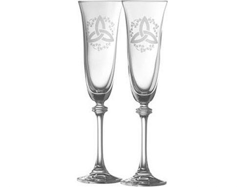 anniversary gifts by year trinity champagne flutes