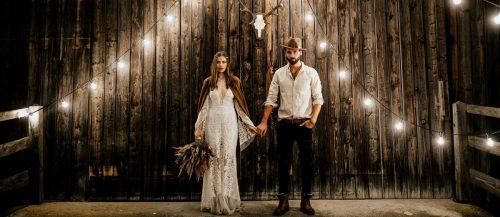 bohemian wedding look featured