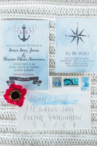 nautical wedding decor ideas nautical polygraphy B. Jones Photography