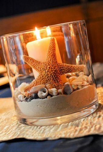 nautical wedding decor ideas starfish centerpiece afloral