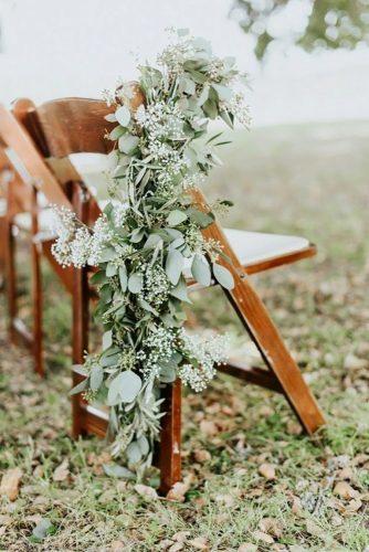 park wedding greenery chair decor Alexandra Wallace