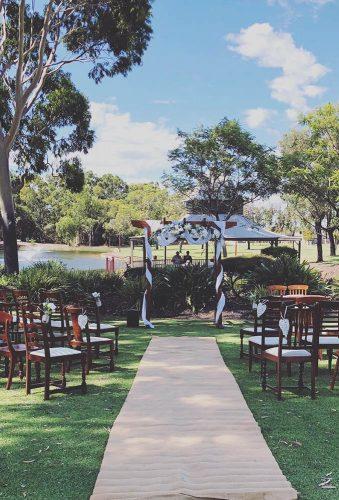park wedding simple ceremony decor weddingsbykate