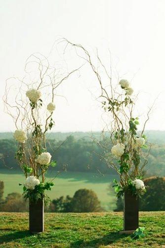 park wedding unusual wedding arch Lindsay Madden Photography