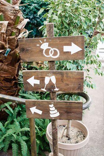 park wedding wood sign Lauren Fair Photography