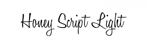 wedding fonts Honey Script Light