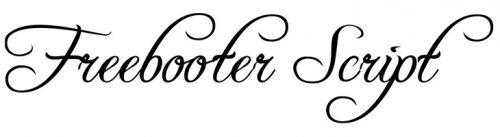 wedding fonts freebooter script
