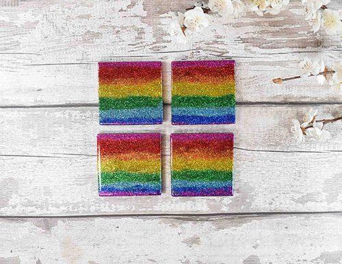 wedding gift ideas rainbow coasters