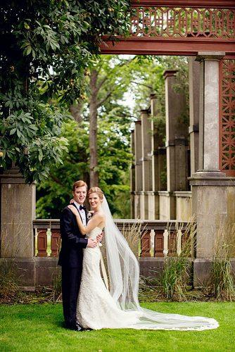 wedding photographers newlyweds together at the garden olivialeighweddings