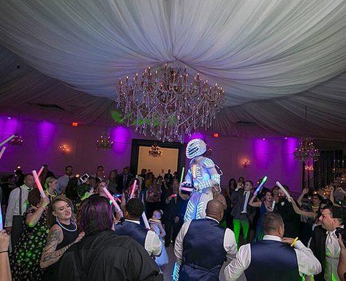wedding tech trend robot on the wedding reception