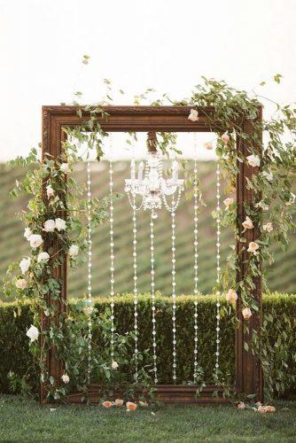 whimsical wedding decor ideas frame arch Jenna Joseph Photography