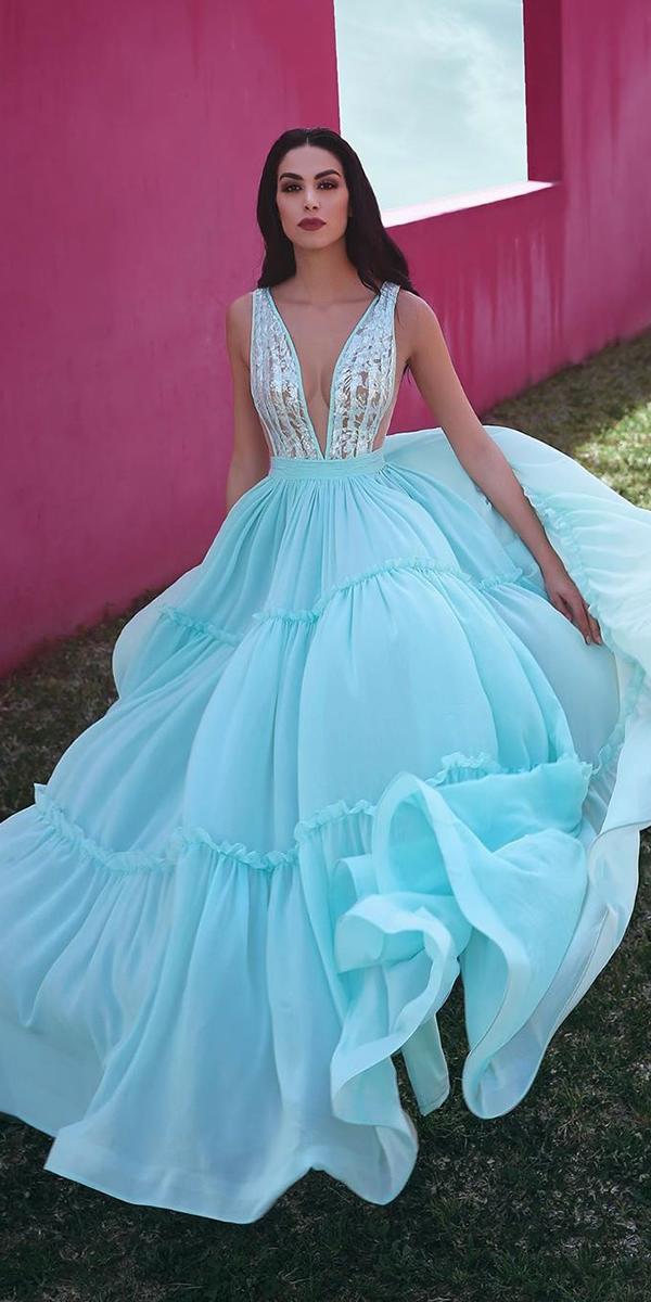 romantic blue clothing