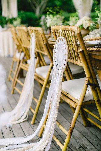 boho wedding trends chair with dreamcatchers Imaj Gallery