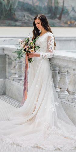 cheap wedding dresses a line with long sleeves under 1000 elizabethcooperdesign