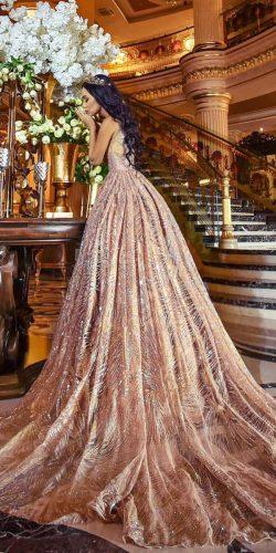 gold bridal gown