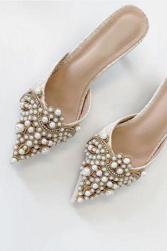 vintage wedding shoes for bride